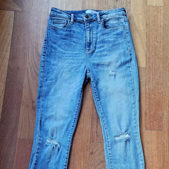 Windsor Light Wash Skinny Destroyed Jeans Size 7 - Picture 2 of 16